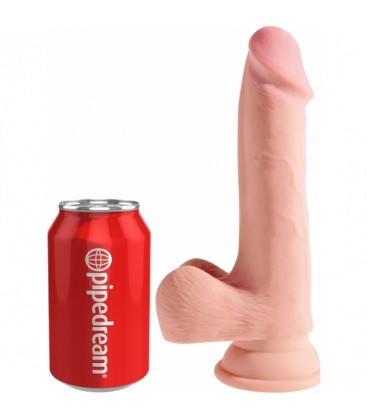 KING COCK PENE REALiSTICO CON TESTiCULOS TRIPLE DENSIDAD 22X9CM