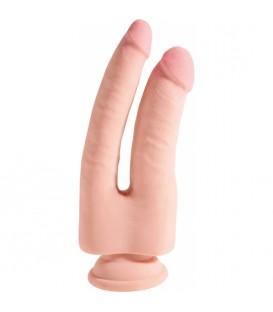 KING COCK - PENE REALÍSTICO DOBLE - TRIPLE DENSIDAD 24X8CM