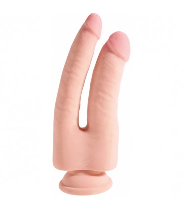 KING COCK PENE REALiSTICO DOBLE TRIPLE DENSIDAD 24X8CM