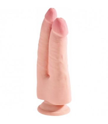 KING COCK PENE REALiSTICO DOBLE TRIPLE DENSIDAD 24X8CM