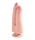 KING COCK PENE REALiSTICO DOBLE TRIPLE DENSIDAD 24X8CM