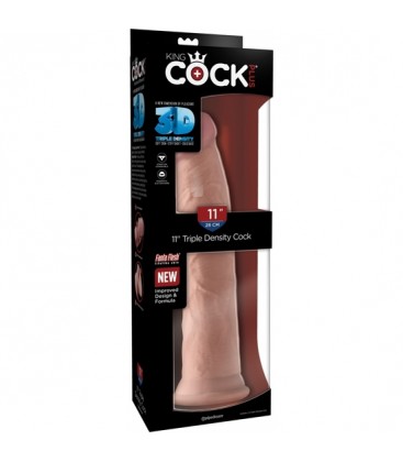 KING COCK PENE REALiSTICO TRIPLE DENSIDAD 28X7CM