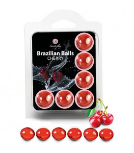 SET 6 BRAZILIAN BALLS CEREZA