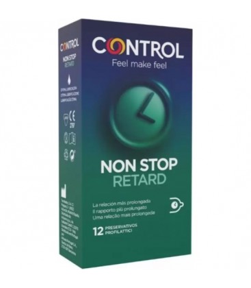 CONTROL PRESERVATIVOS NON STOP RETARD 12UDS