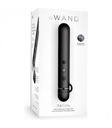 LE WAND BATON MINI VIBRADOR SILICONA NEGRO