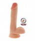 DUAL DENSITY PENE REALiSTICO CON TESTiCULOS 17CM