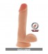 DUAL DENSITY PENE REALiSTICO CON TESTiCULOS 17CM