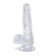 KING COCK DILDO REALISTA TRANSPARENTE 135 CM