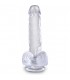 KING COCK DILDO REALISTA TRANSPARENTE 135 CM