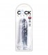 KING COCK CLEAR 6 DILDO REALISTA TRANSPARENTE 155 CM