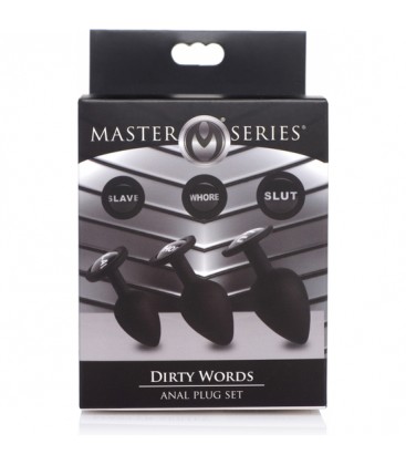 MASTER SERIES SET PLUG DE SILICONA BLACK