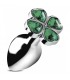 LUCKY CLOVER GEM PLUG ANAL LARGO TREBOL PLATA