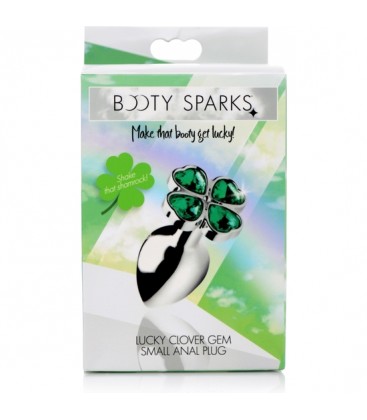 LUCKY CLOVER GEM PLUG ANAL GRANDE TREBOL PLATA