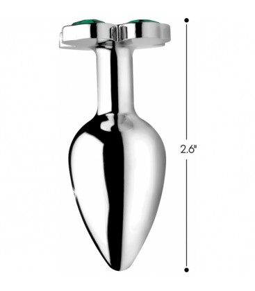LUCKY CLOVER GEM PLUG ANAL GRANDE TREBOL PLATA
