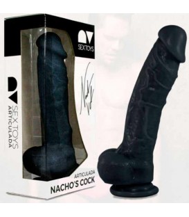 NACHO VIDAL REPLICA PENE ARTICULADO NEGRO