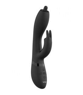 VIVE -  CONEJITO VIBRADOR PUNTO G - NEGRO