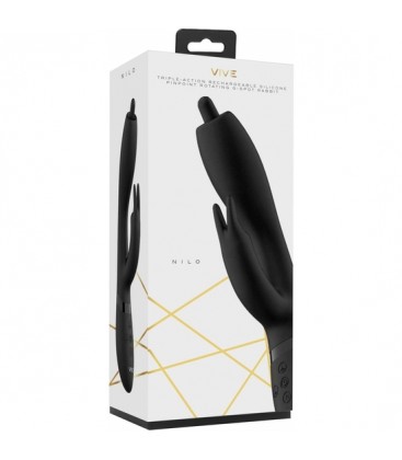 VIVE CONEJITO VIBRADOR PUNTO G NEGRO