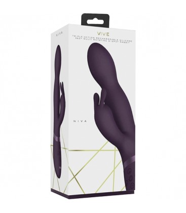 VIVE CONEJO VIBRADOR PUNTO G MORADO