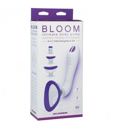 BLOOM VENTOSA DE CLITORIS Y PEZONES MORADOBLANCO