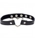 GARGANTILLA DARK HEART CHROME NEGRO