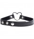 GARGANTILLA DARK HEART CHROME NEGRO