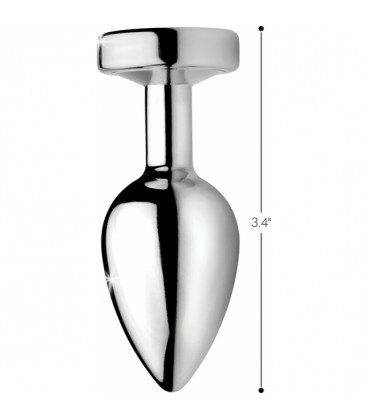 LIGHT UP PLUG ANAL MEDIO PLATEADO