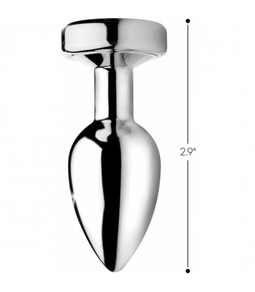 LIGHT UP PLUG ANAL PEQUENO PLATEADO