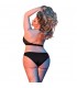 HALTER BANDEAU PANTY CONJUNTO FESTONEADO Y ESPALDA CLASICA NEGRO