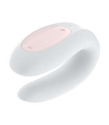 SATISFYER DOUBLE JOY CON APP ORO BLANCO ROSA