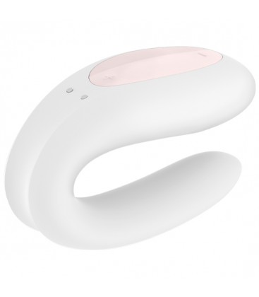 SATISFYER DOUBLE JOY CON APP ORO BLANCO ROSA