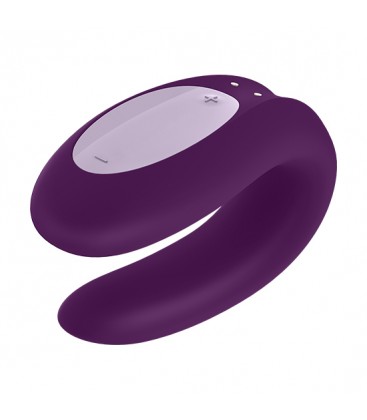 SATISFYER DOUBLE JOY CON APP MORADO