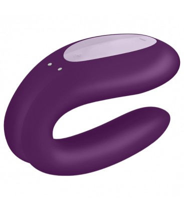 SATISFYER DOUBLE JOY CON APP MORADO