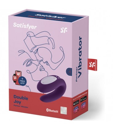 SATISFYER DOUBLE JOY CON APP MORADO