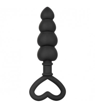 SILICONE LOVE PROBE PLUG DE SILICONA CON VIBRADOR NEGRO