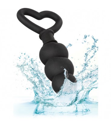 SILICONE LOVE PROBE PLUG DE SILICONA CON VIBRADOR NEGRO