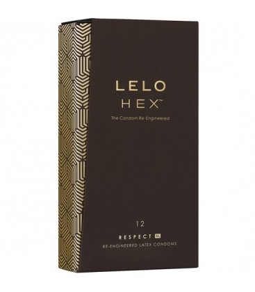 LELO HEX PRESERVATIVOS RESPECT XL 12UDS