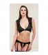 BACI SEXY LACE CONJUNTO DE SUJETADOR Y TANGA DE ENCAJE NEGRO