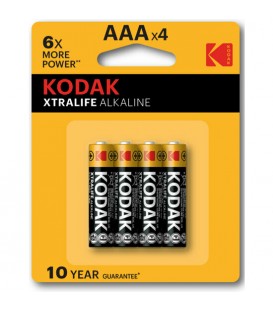 KODAK XTRALIFE ALKALINE AAA - 4UDS