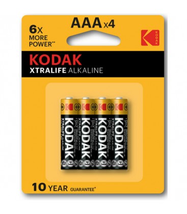 KODAK XTRALIFE ALKALINE AAA 4UDS