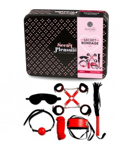 SECRET BONDAGE 8 PIEZAS ROJO NEGRO