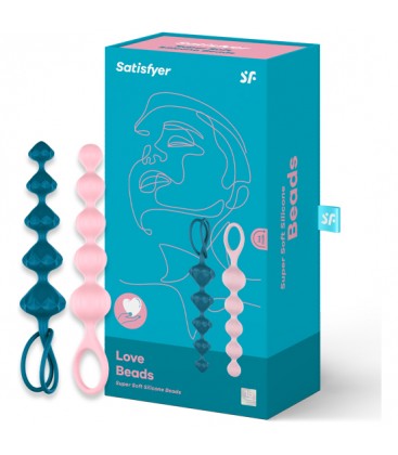 SATISFYER BEADS BOLAS ANALES SILICONA COLORES