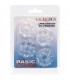 ANILLOS SILICONA BASICOS 4 PACK TRANSPARENTES