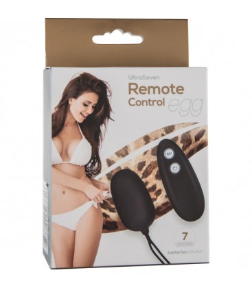 HUEVO VIBRADOR CON CONTROL REMOTO NEGRO