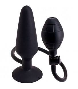 BUTT PLUG HINCHABLE L - NEGRO