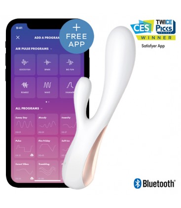 SATISFYER MONO FLEX BLANCO CON APP