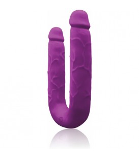 COLOURS DP PLEASURES PENE DOBLE DE SILICONA - MORADO