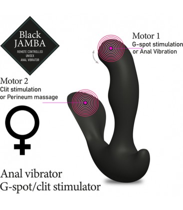 FEELZTOYS JAMBA VIBRADOR ANAL NEGRO