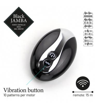 FEELZTOYS JAMBA VIBRADOR ANAL NEGRO