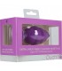 EXTRA LARGE RIBBED DIAMOND HEART PLUG MORADO