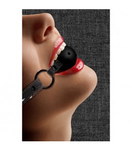 BREATHABLE BALL GAG - MORDAZA CON CORREA - NEGRO